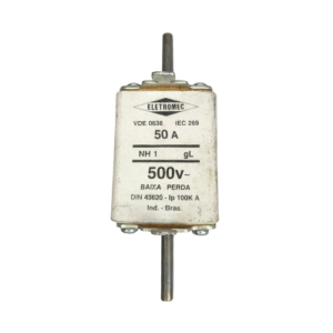 FUSÍVEL NH1 50A 500V 100kA ELETROMEC