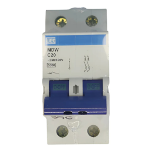 Minidisjuntor Mdw-c 20a 2polo 230/400vca 3ka-iec60898