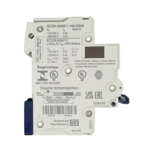 DISJUNTOR TRIPOLAR WEG MDW C20 230/400V 3kA - Imagem 2