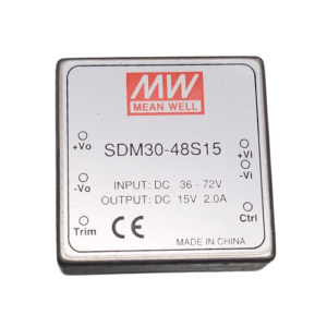 FONTE CONVERSOR DC/DC SDM 30-48S15 VIN 48V / VOUT 15V / 2A