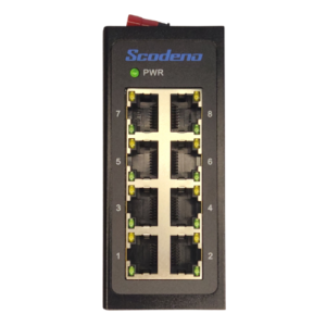 Switch de Rede Industrial 8 Portas Trilho Din Xptn-9000-45-8txm Scodeno